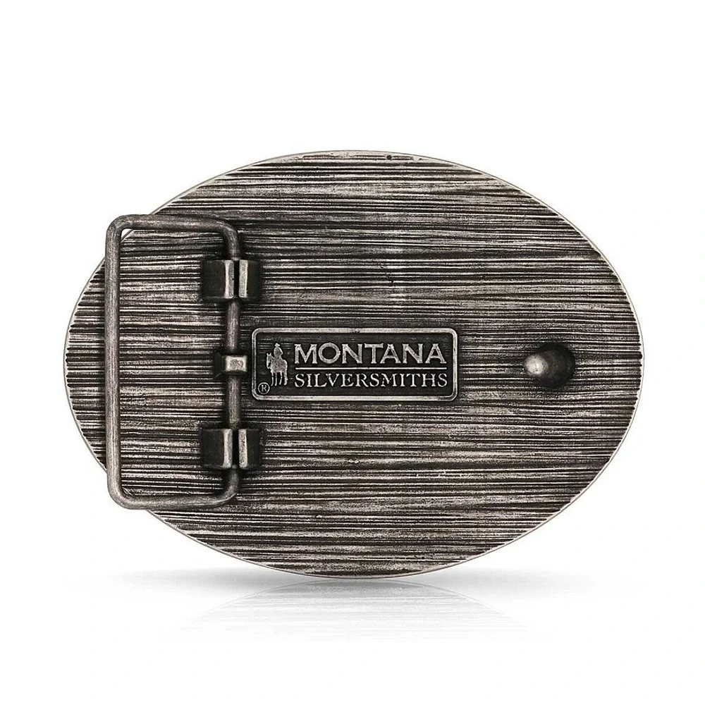 Montana Silversmiths Cowboy Up Barbed Wire‎ Buckle Retail $50 - New